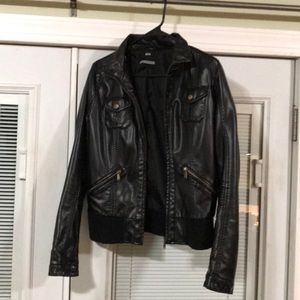 Faux leather jacket